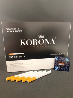 Сигаретные гильзы для набивки табаком Korona 550 шт Korona550 фото