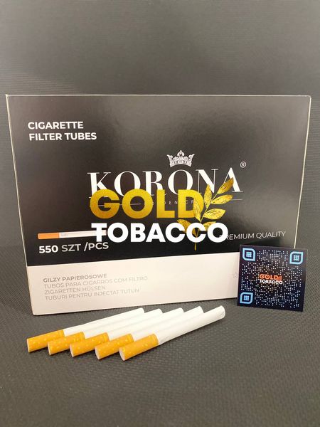 Сигаретні гільзи для набивання тютюном Korona 550 шт Korona550 фото