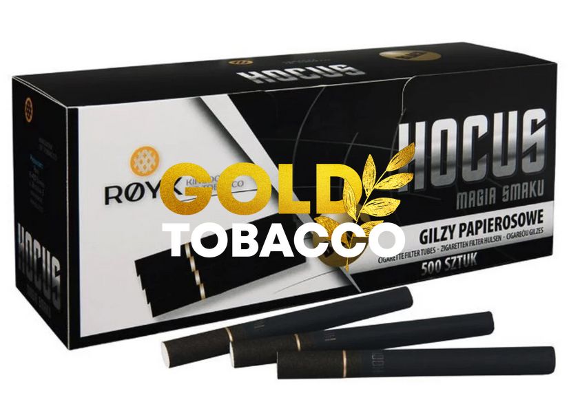 Чорні сигаретні гільзи HOCUS BLACK 500шт HOCUS BLACK фото