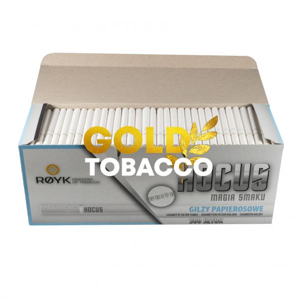 Сигаретні гільзи з білим фільтром HOCUS White 500шт HOCUS White фото
