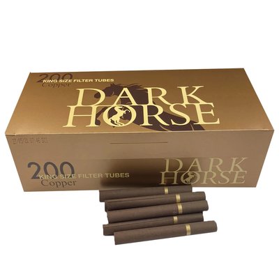 Коричневые Сигаретные Гильзы Dark Horse 200 шт Dark Horse 200 фото