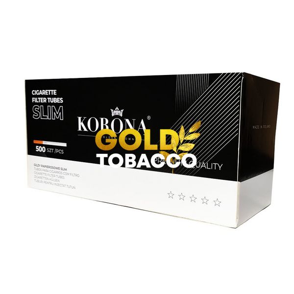 Сигаретні гільзи для тютюну Korona slim 500шт Korona-Slim-6.5-500 фото