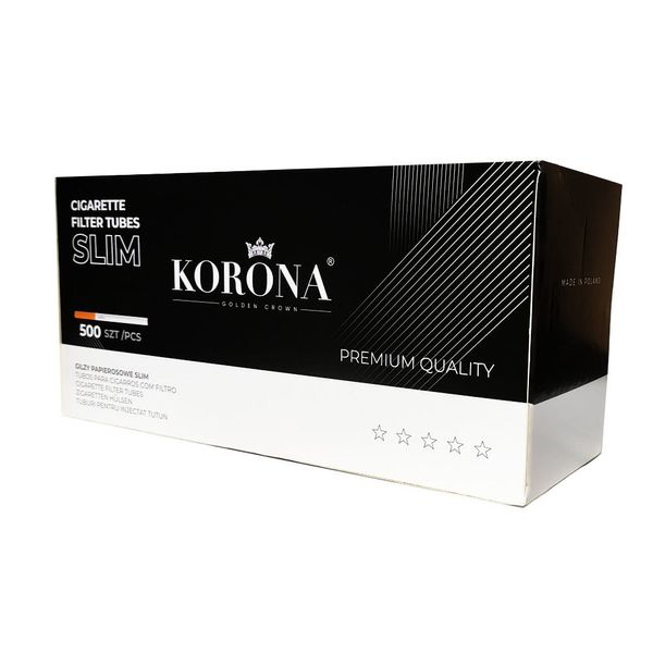 Сигаретні гільзи для тютюну Korona slim 500шт Korona 500 фото