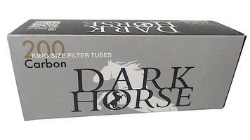 Сигаретні гільзи Dark Horse Carbon з вугільним фільтром 200 шт DHC-200 фото