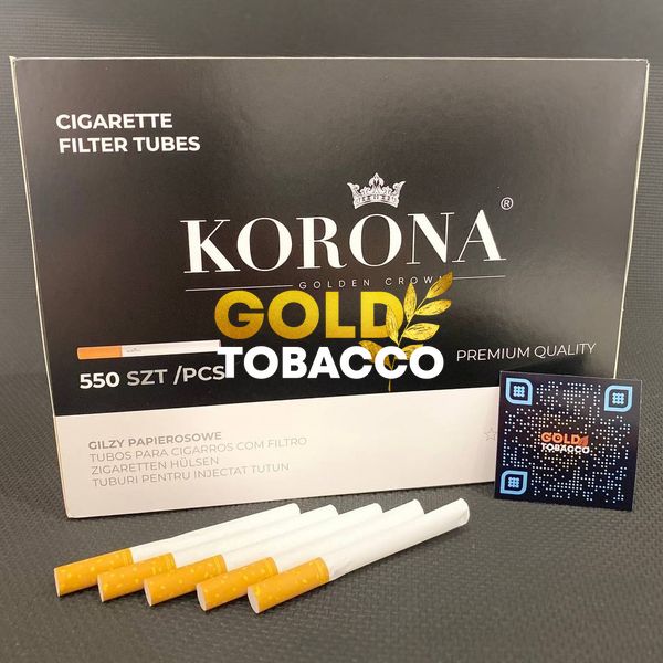 Сигаретні гільзи для набивання тютюном Korona 550 шт Korona550 фото