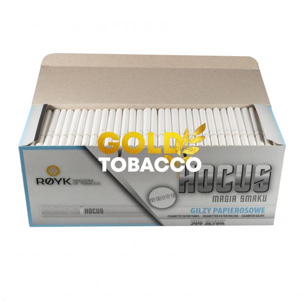 Сигаретні гільзи з білим фільтром HOCUS White 500шт HOCUS White фото