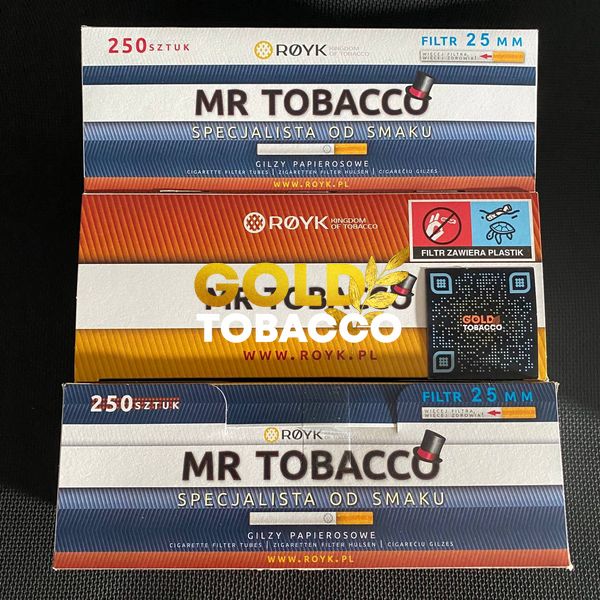Гільзи сигаретні з довгим фільтром 25 мм MR TOBACCO 250 шт MR-Tobacco-25 фото