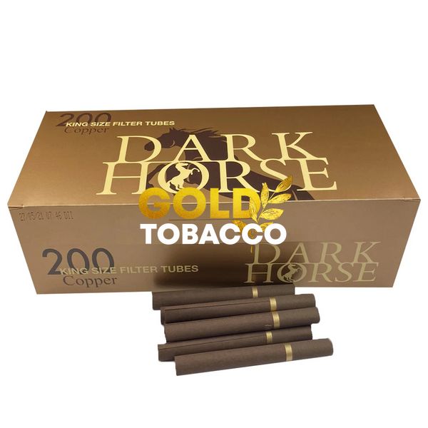 Коричневі Сигаретні Гільзи Dark Horse 200 шт Dark Horse 200 фото