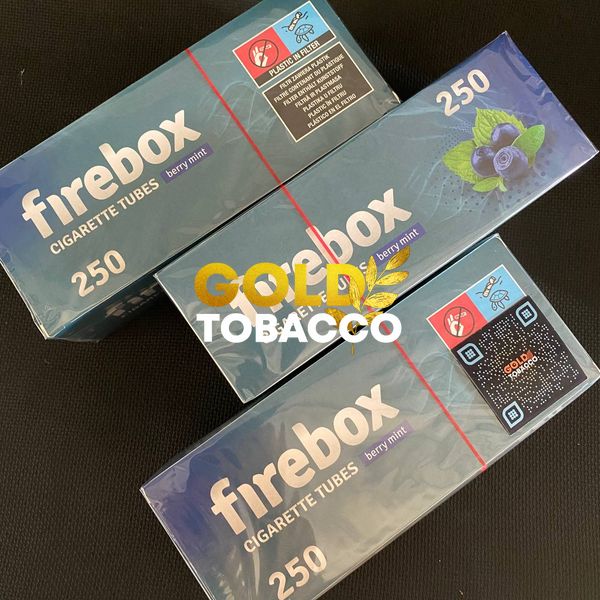 Ароматизированные сигаретные гильзы для табака Firebox Berry Mint 250шт