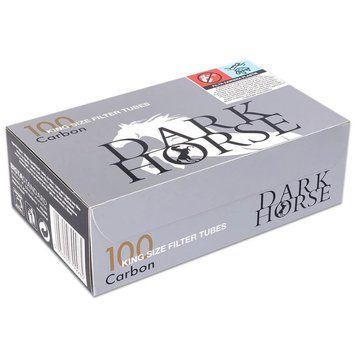 Сигаретные гильзы Dark Horse Carbon с угольным фильтром 100 шт DHC-100 фото